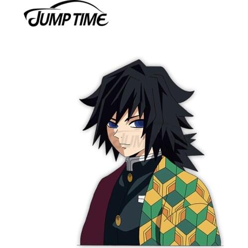 JumpTime 13 x 6.8cm Demon Slayer Water Man VAN Car Sticker Trunk Motorcycle Laptop Windows Decal Windows Vinyl Car Wrap