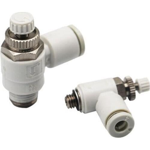 Speed Controller with One-touch Fitting Elbow AS2201F-02-04S AS2201F-02-06S AS2201F-02-08S AS2201F-02-10S