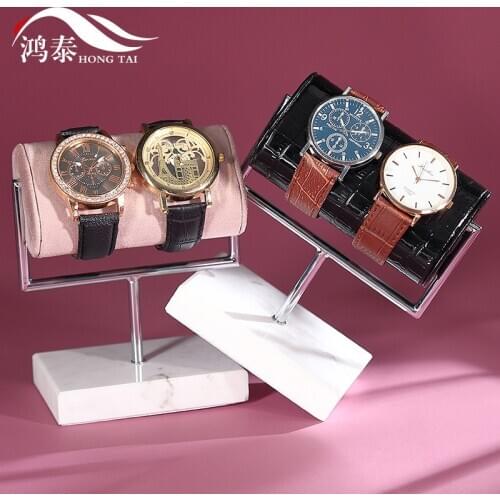 Creative watch display stand marble base watch storage rack window counter watch jewelry props decoration
