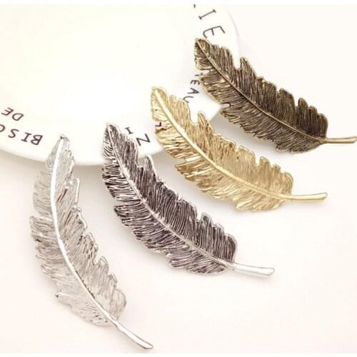 Metallic Hair Barrette Clip Pin - Retro Hair Accessory for Women Girl Classic Hair Ornament Jewelry Tiara for Braid Bridal Party