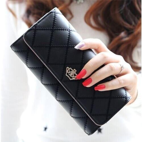 Fashion Women Lady Long Card Holder Phone Bag Case Purse Handbag Clutch Leather Wallets