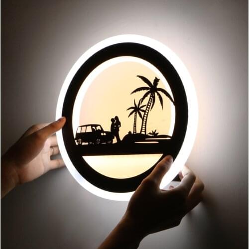 African Style Romantic Acrylic Elephant Sika Deer Shelf Wall Lamp Bedroom Animal Bedside Lamp Living Room Tv Wall Led Lighting