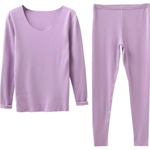 Sexy Sleep Top And Bottom Cotton Breathable Lady Suits Long Johns For Women Spring Autumn Winter Thermal Underwear Set