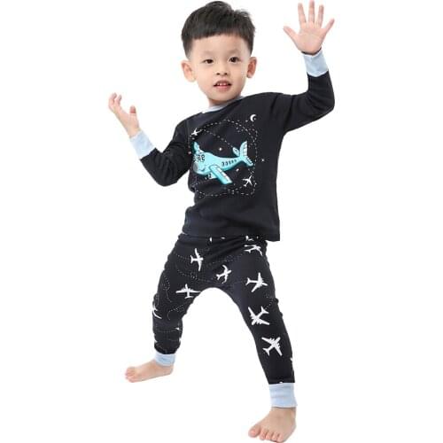 Kids Girls Pajama Set Long Sleeve Cute Cartoon Unicorn Kids Sleepwear Home Set Children Clothes Comfortable Clothing Outfits