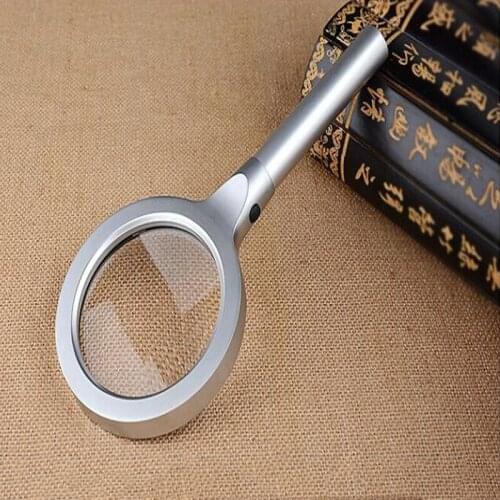 Portable 3X 8X Magnifier Handheld Magnifier Jewelry Newspaper Book Reading High Definition Eye Magnifier