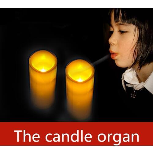 Real life escape room game prop blow candles up or out in order blow sensors blow on the lamps to open the door