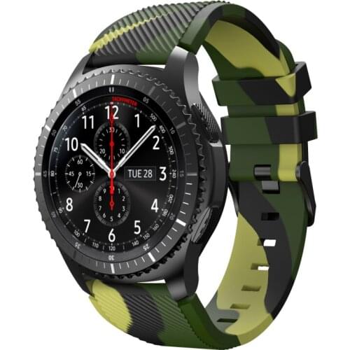 22mm Silicone Band for Samsung Galaxy Watch 3 45mm/huawei watch GT2 46mm/Gear S3 Watchband Bracelet Strap for Amazfit GTR 47mm