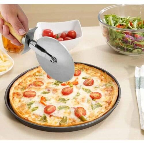 Stainless Steel Pizza Cutter Pizza Round Knife Cake Bread Knife Hob Pies Round Knife Pastry Pasta Dough Kitchen Baking Tools