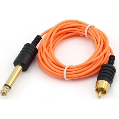 Handmade Tattoo RCA Cord Straight Tattoo RCA Slim Cable Multi Colors
