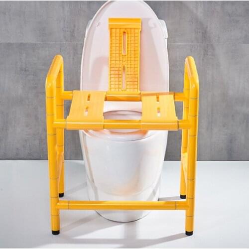 Bathroom elderly disabled folding up shower chair stainless steel bathroom wall chair barrier free shower stool