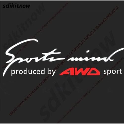 AWD SUV Sports Decal Car Window Sticker Styling For Benz Subaru mazda Hyundai Citroen Audi Peugeot Opel Renault Ford Toyota