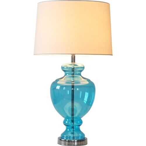 Modern Glass Makeup Table Lamp for Living Room Bar Bedside Lamps Home Decor Led Luminarias Standing Desk Light Lighting Fixtures