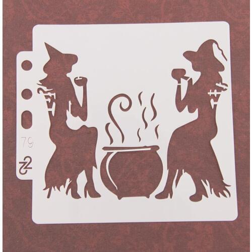 Halloween Layering Stencils for Diy scrapbook/photo album Decorative Embossing coloring,painting stencil,home decor