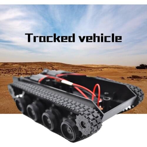 Rc Tank Smart Robot Tank Car Chassis Kit Rubber Track Crawler For Arduino 130 Motor Diy Robot Toys For Children