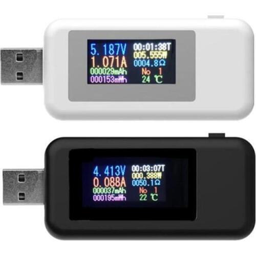 10 in 1 Digital Dispay DC USB Tester Current Voltage Charger Voltmeter Indicator Power Bank Battery Capacity Volt Meter Detector
