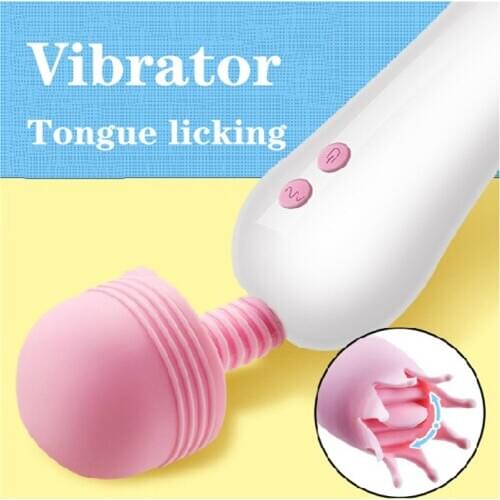 Vibrator Famale Sex Toys Tongue Licking Vibrator Vagina Dildo Erotic Toys Adult Sextoys Anal Toys Magic Wand Prostate Massager