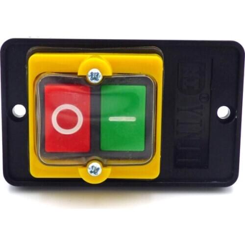 Waterproof Push Button Switch Power On/ Off Switch KAO-5 / BSP210F-1B 10A 380V for Cutting Machine Bench drill Switch