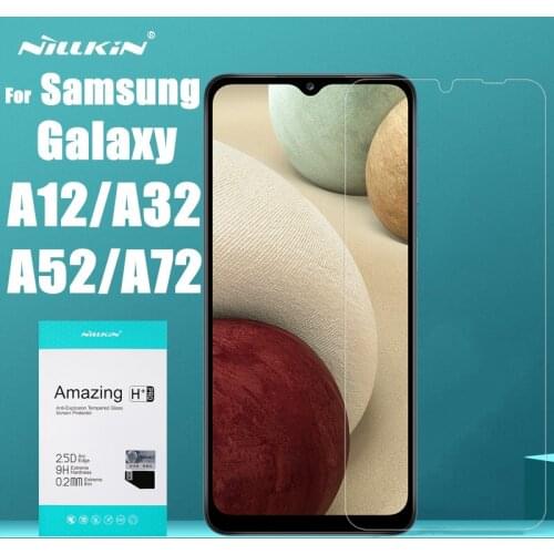 Tempered Glass for Samsung Galaxy A72 A52 A32 A12 5G NILLKIN Amazing H+Pro Clear Nanometer Anti-Explosion Glass Protective Film