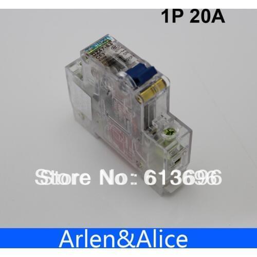 1P 20A Transparent case Mini Circuit breaker MCB Good quality