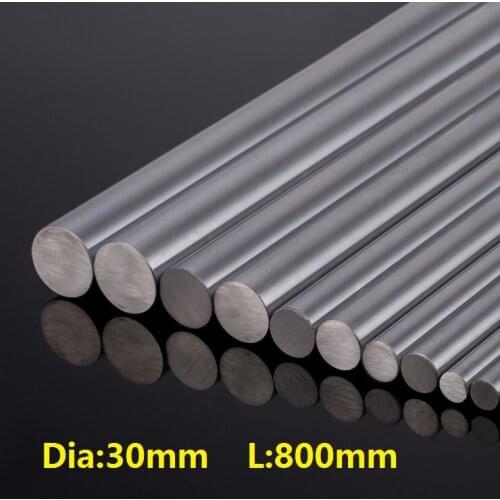 4pcs/lot 30mm linear shaft 800mm long 30x800mm hardened linear shaft rod bar 3D printer parts