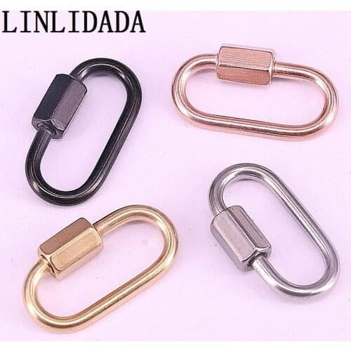 8Pcs,s 18*32mm fashion gold/rose gold/gunmetal black color Lock clasp charm, necklace/bracelet jewelry component