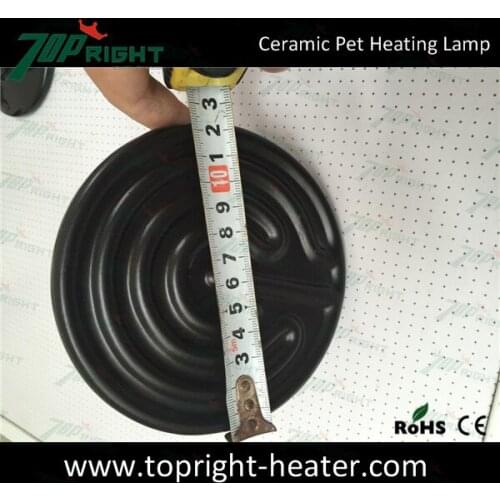 90X100mm 75W Reptile pet appliances flat-type Infrared Ceramic heat lamp 220V (Reptile/pet/amphibian/poultry)