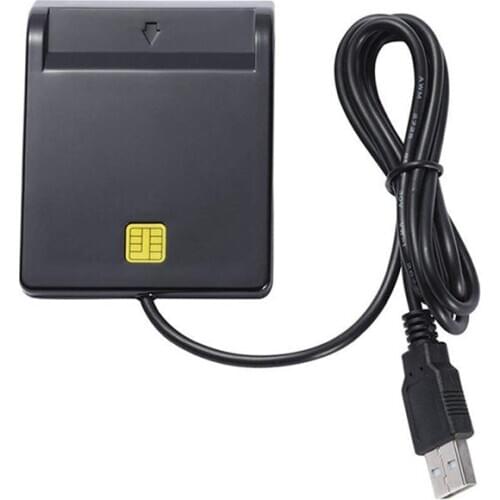 Smart Usb Card Reader Adapter Universal Portable Usb Common Access Emv With Cd Driver For Bank Card Sim/Atm/Ic/Id Card