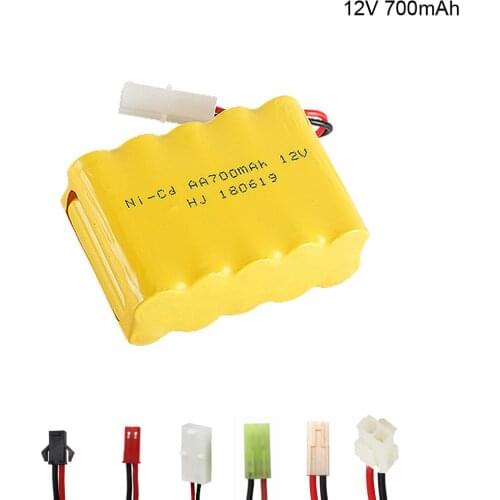 12V 700mah NI-CD battery 12V battery nicd batteries pack for RC boat model car electric toy tank Tamiya/SM/JST/EL-2P Plug 700mah