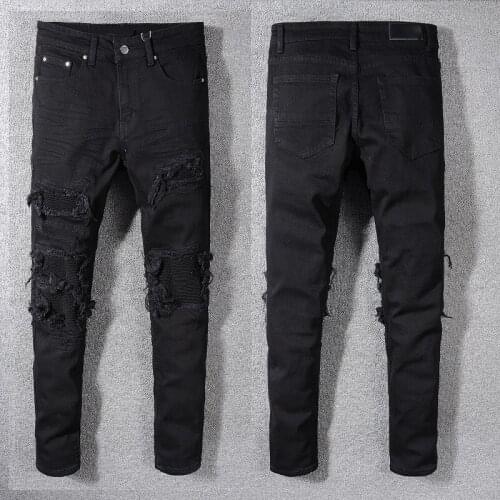 Мужские байкерские джинсы Bapalu China At AliExpress