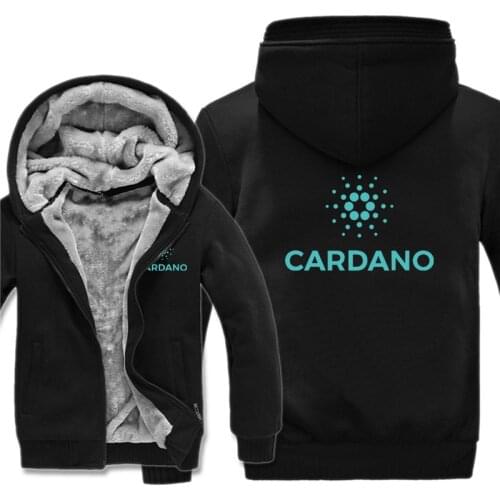 Cardano Hoodies Men Cool Coat Thicken Cryptocurrency Sweatshirt Mans Jacket Hoody