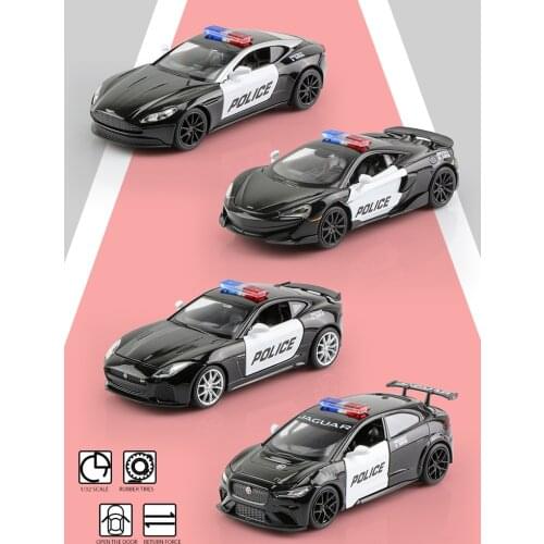 Childrens Gifts McLaren Aston Martin Police Car Sports Car RMZ Ctiy Simulation Exquisite Diecasts Toy Vehicles 1:32 Alloy Model