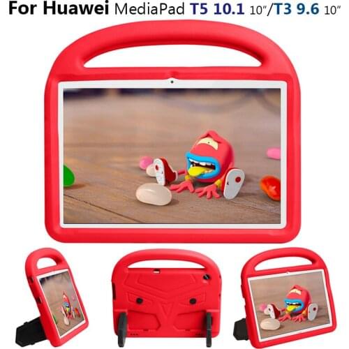EVA Case For Huawei MediaPad T5 10 AGS2-W09/L09/L03 10.1 inch ,T3 9.6 10"AGS-W09 Cartoon Shockproof Kid Safe Stand Cover Shell