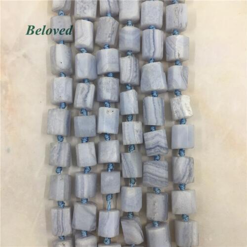 Faceted Column Purple Agates Nugget Loose Beads, Natural Druzy Agat Spacer Gems Beads For Jewelry Making, BG18041