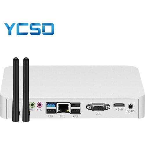 YCSD Mini PC Intel Core i7-4500U Windows 10 8GB RAM 480GB SSD 300Mbps WiFi Gigabit Ethernet 4K UHD HDMI VGA 6*USB