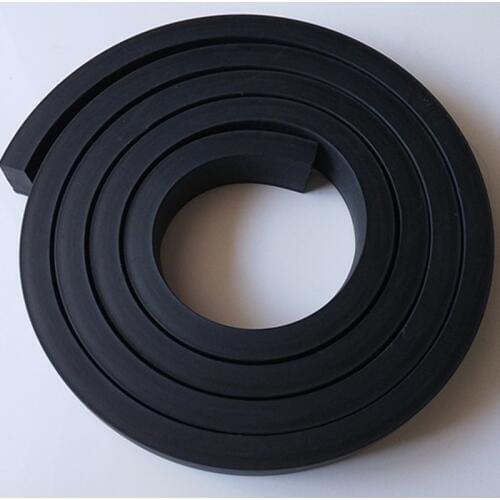 1M Solid EPDM Rubber Bar door window seal strip square car sound insulation tape boat Shock Cushion Antiskid Buffer Mat Black