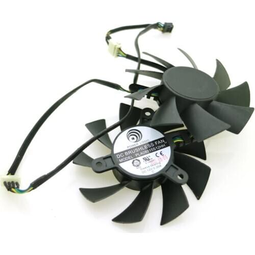 PLA08015S12HH 12V 0.35A 75mm 42*42*42mm For EVGA GTX660ti GTX670 GTX680 Graphics Card Cooling Fan 4Pin 4Wire