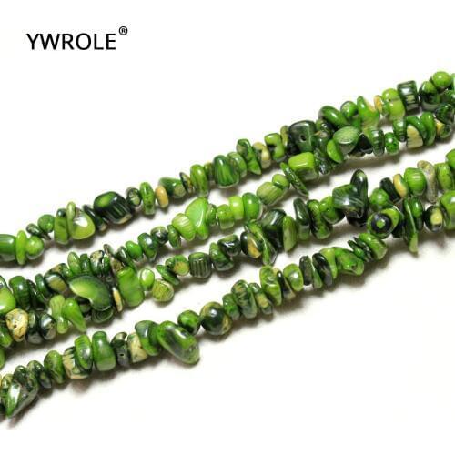 5-8 mm Wholesale Grave Shape Dye Green Natural Coral Stone Beads For Jewelry Making DIY Bracelet Necklace Strand 34'' Lots