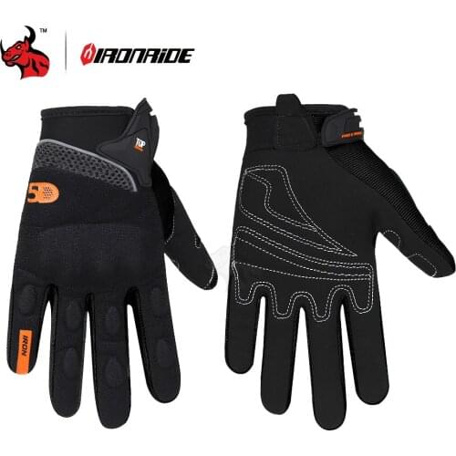 SUOMY Motorcycle Gloves Men Motocross Gloves Full Finger Guantes Gant Moto Gloves Riding Motorbike Summer Green Black Orange