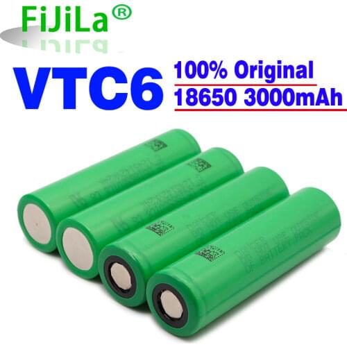 VTC6 3.7V 3000mAh rechargeable Li-ion battery 18650 for Sony US18650 VTC6 30A Toys flashlight tools