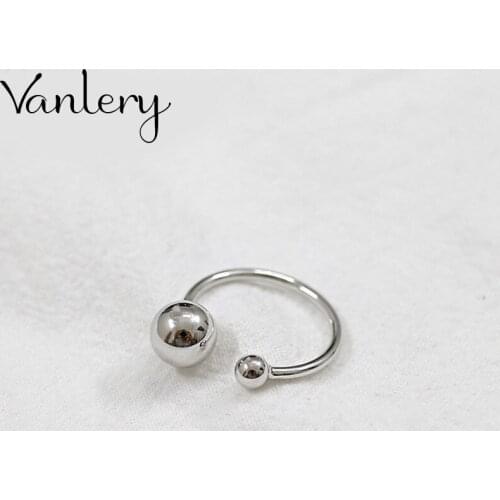 Luxury Brand Beads Ball Rings For Women Wedding Statement Jewelry Valentines Gifts Lover Finger Ring