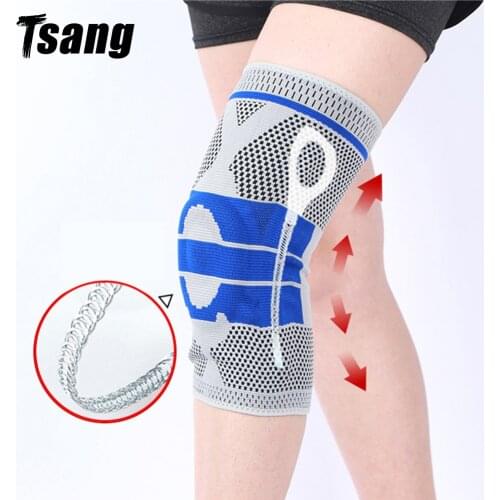 Sports Knee Pad Basketball Football Tennis Knee Support Basketball Footb Crossfit Workout 1 pc Training Cycling Silicone Damping