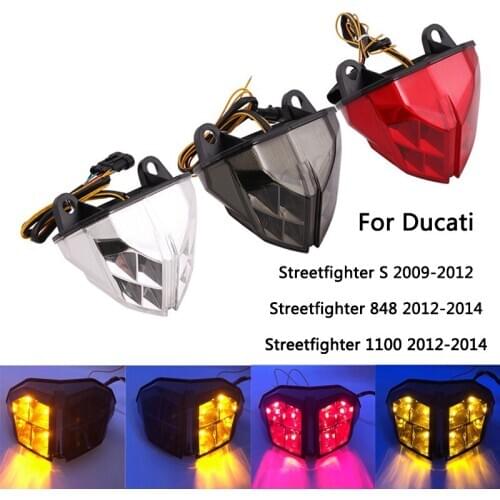 LED Taillight for Ducati Streetfighter S Streetfighter 848 Streetfighter 1100 Motorcycle Brake Lamps Turn Signals Lights Plug-in
