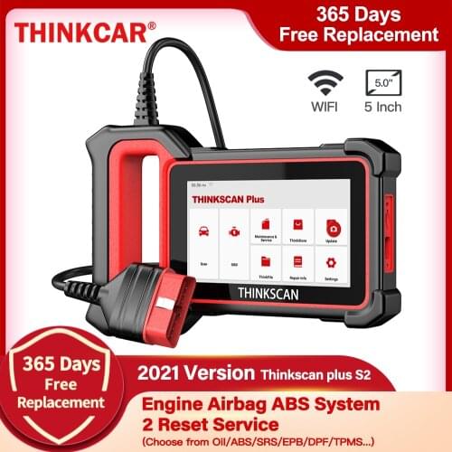 THINKCAR Car Diagnostic Tools Thinkscan Plus S2 OBD2 Automotive Scanner Auto Diagnosis Scan Airbag DPF Reset OBD 2 Free Update