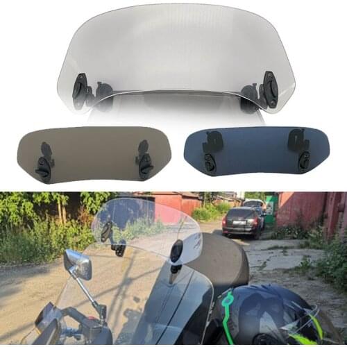 Universal Motorcycle Adjustable Wind Screen Windshield Spoiler Air Deflector For BMW R1200GS For KAWASAKI For YAMAHA For HONDA