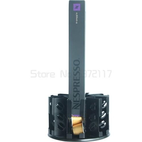 Rotatable Metal Practical Coffee Capsules Nespresso Storage Box Coffee Holder Storage Coffee Decor