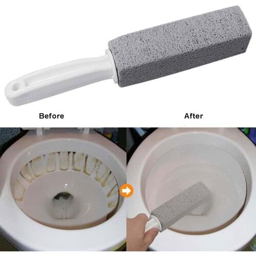 1PC High Quality Pumice Toilet Brush with Ergonomics Handle Hanging Hole Household Cleaning Tool
