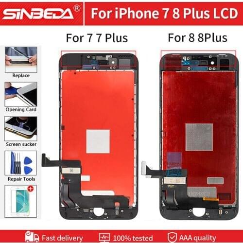 Original Quality Screen For iPhone 7 8 Plus LCD Display With 3D Touch Screen High Brightness Digitizer Assembly Replacement