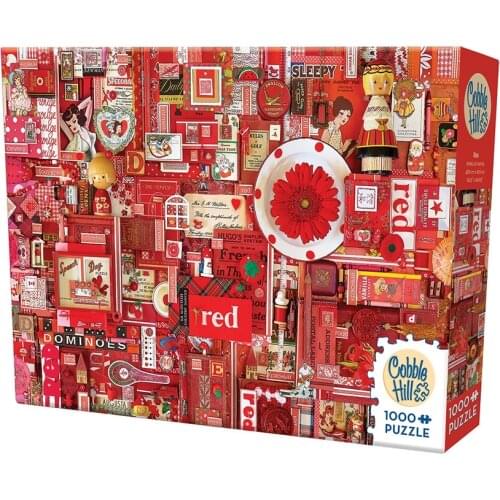 2018 New Cobble Hill The Rainbow Landscape Red 1000PCS Jigsaw Puzzle Toys Fans Limited Jigsaw Puzzles Birthday Christmas Gift