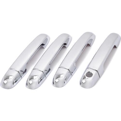 4pcs/set Car ABS Chrome Side Door Handles Covers Trims Decal Fit For Hyundai Elantra Touring 2008 2009 2010 Car Styling Decorate