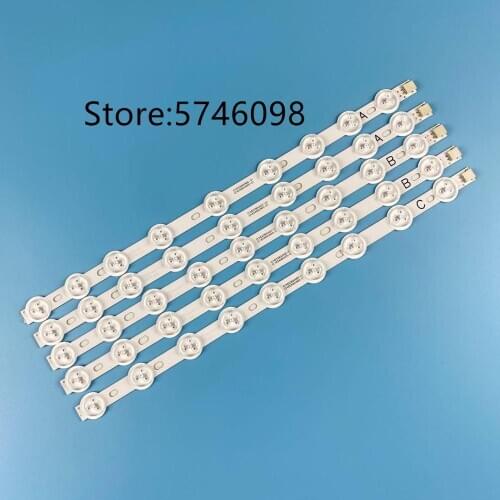 5pcs 355mm LED strip ABC type For LG 39'' TV 9FLHY168D 39PF3025D 39FHD-CNOV LC-39LD145K VES390UNDC-01 VES400UNDS-02 100%NEW